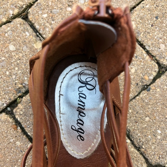 Light Brown Rampage Sandals - Picture 4 of 5